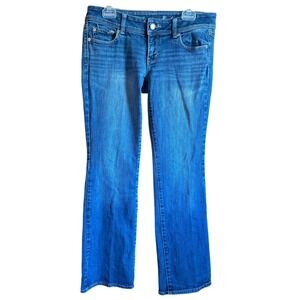 American Eagle Slim Bootcut‎ Stretch Jeans Blue Denim Womens Size 10